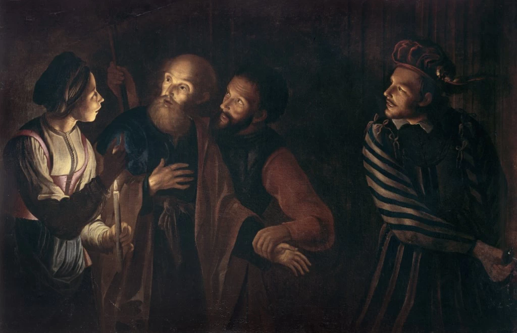 Georges de La Tour - La negazione di Pietro, Musée des Beaux, Arts de Bordeaux